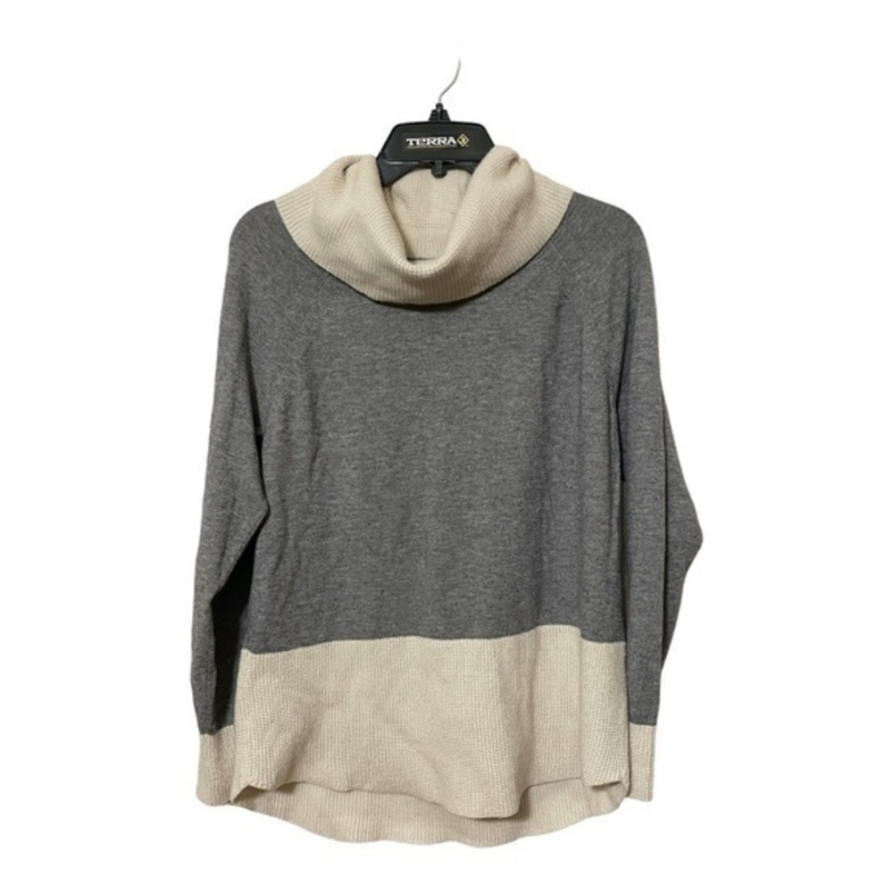 2/$40. Cyrus Womens Long Sleeve Top Waffle Knit Jersey Cowl Loungewear Size L